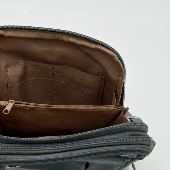 MultiSac Gray Crossbody Purse With Multiple Compartments & Adjustable Strap - Picture 5 of 7